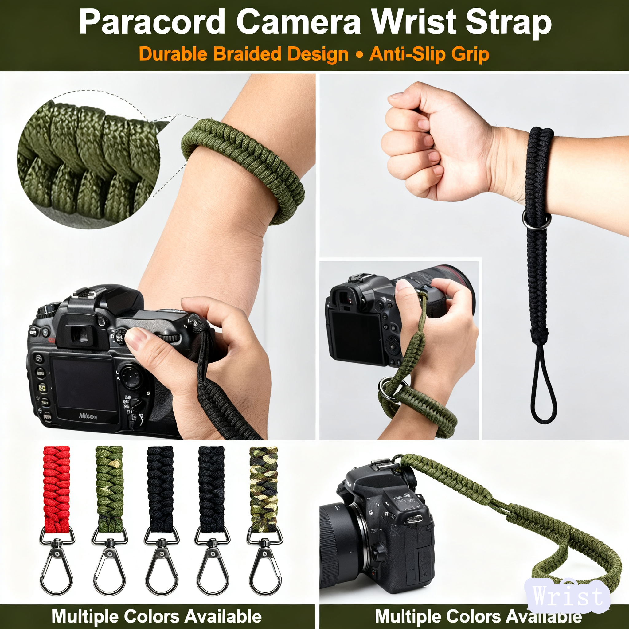 Macro Photography Lighting Kit - Camera Strap Camera Wrist Strap Hand