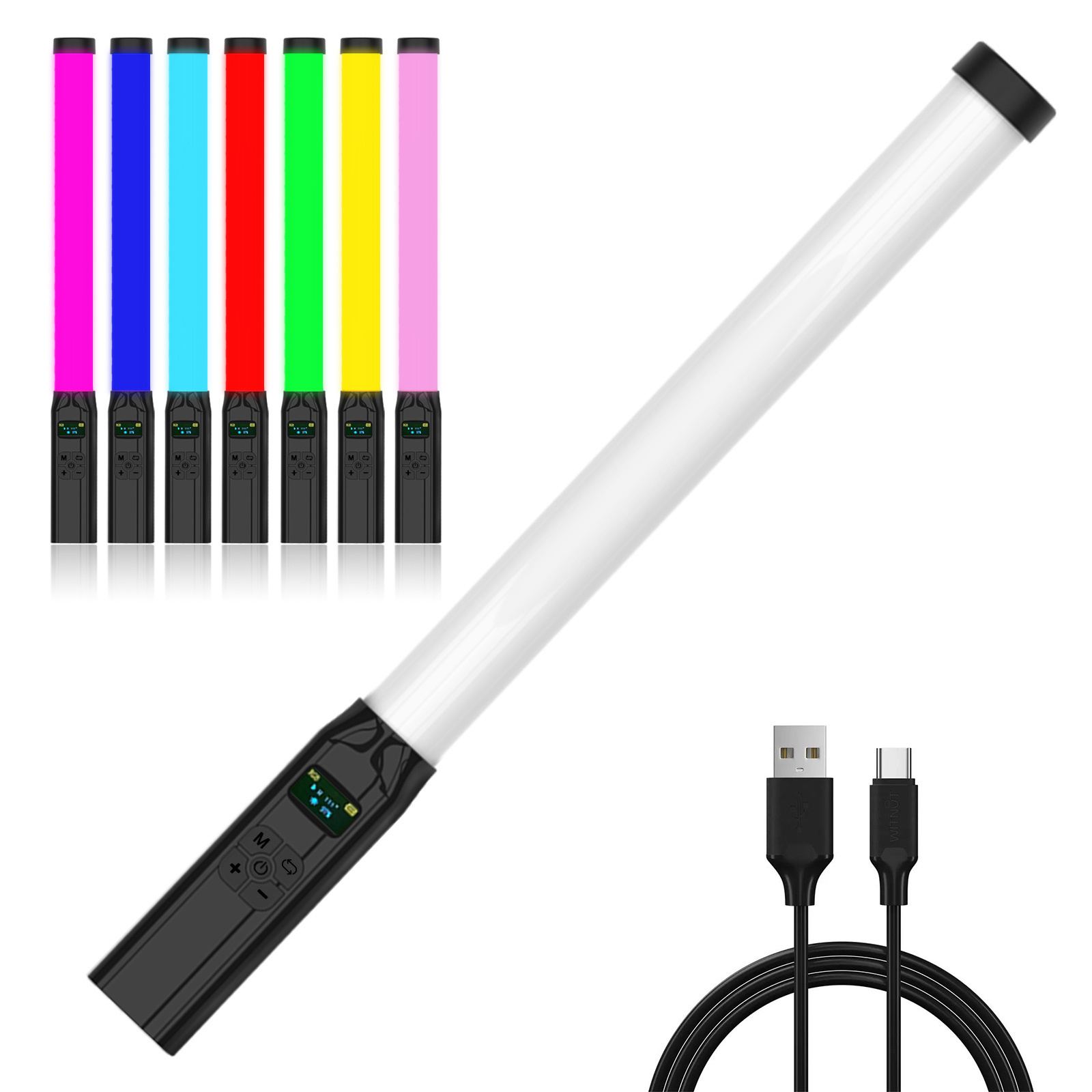 Torjim Rgb Photography Video Lighting - 50CM RGB Stick Light Wand Lightweight