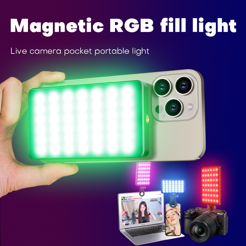 Photography Mobile Lighting - Magnetic RGB Mobile Phone Fill Light