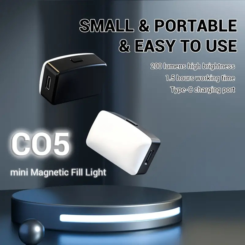 Photography Mobile Lighting - Mini Magnetic LED Selfie Light for