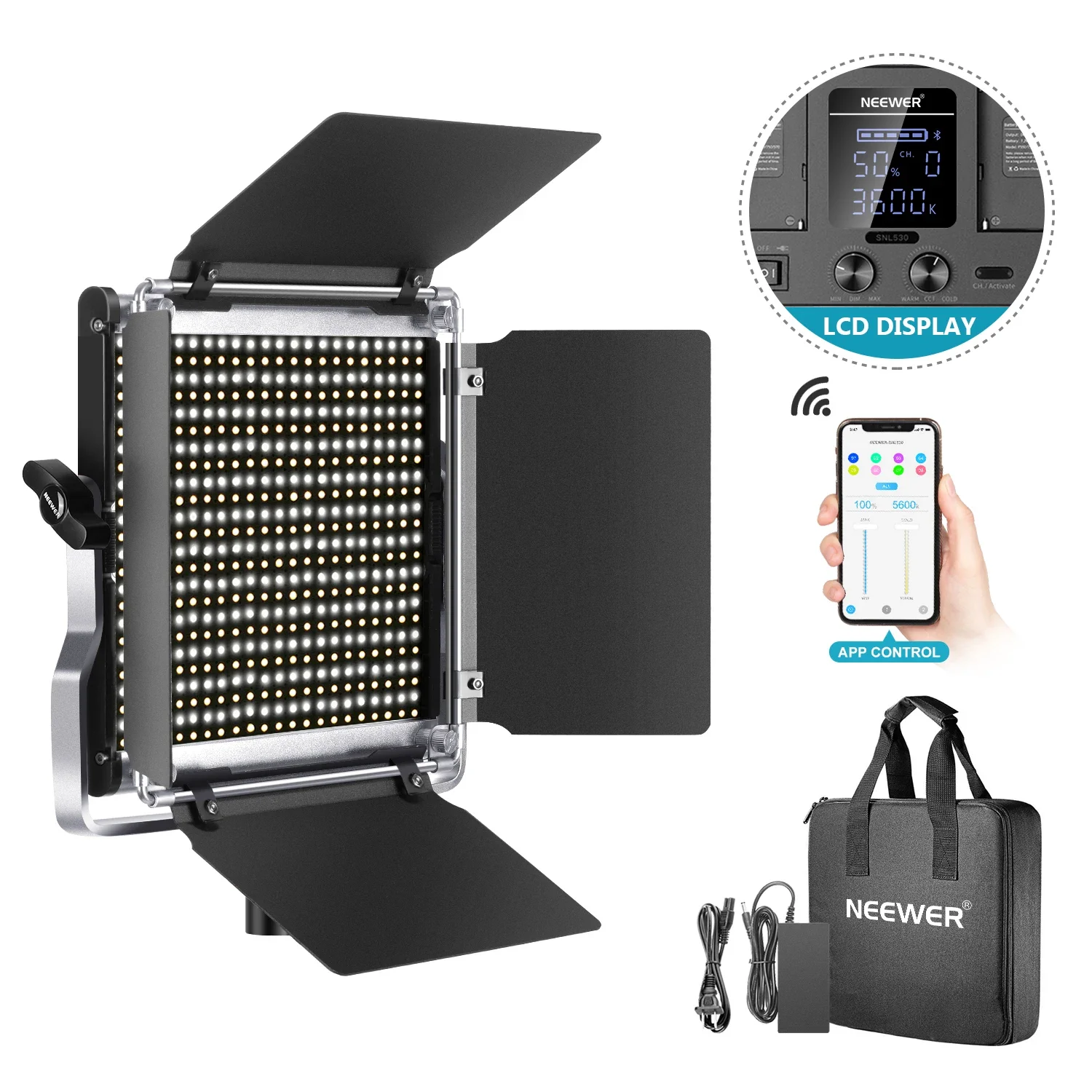 Neewer 528 LED Video Light, Di – обзор и цена Photography Lighting Kit Neewer