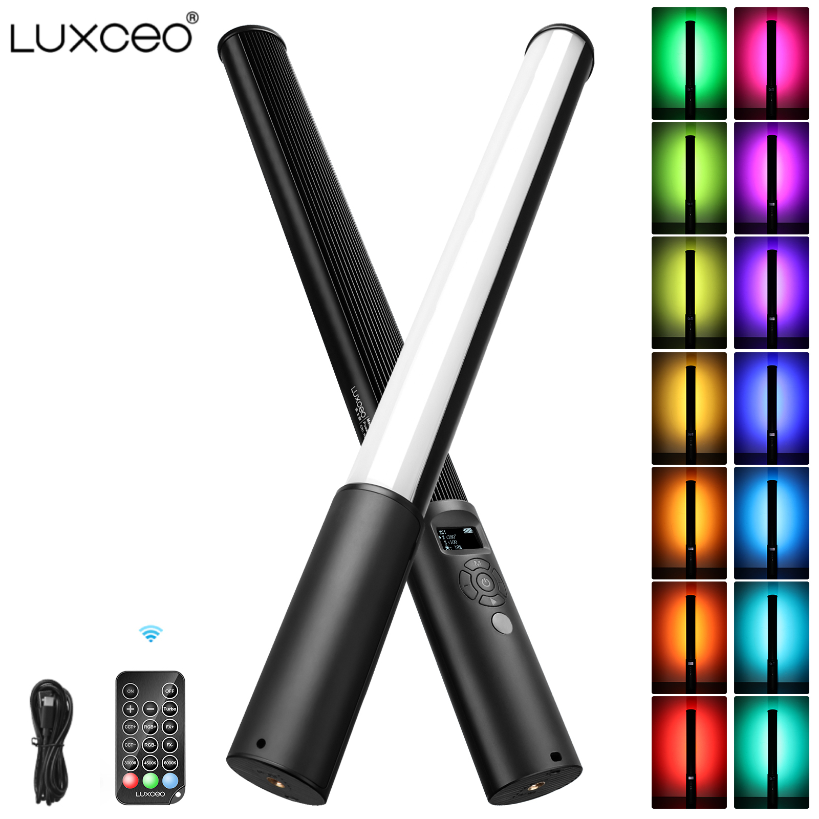 LUXCEO P400 Light Tube Handhel – обзор и цена Torjim Rgb Photography Video Lighting