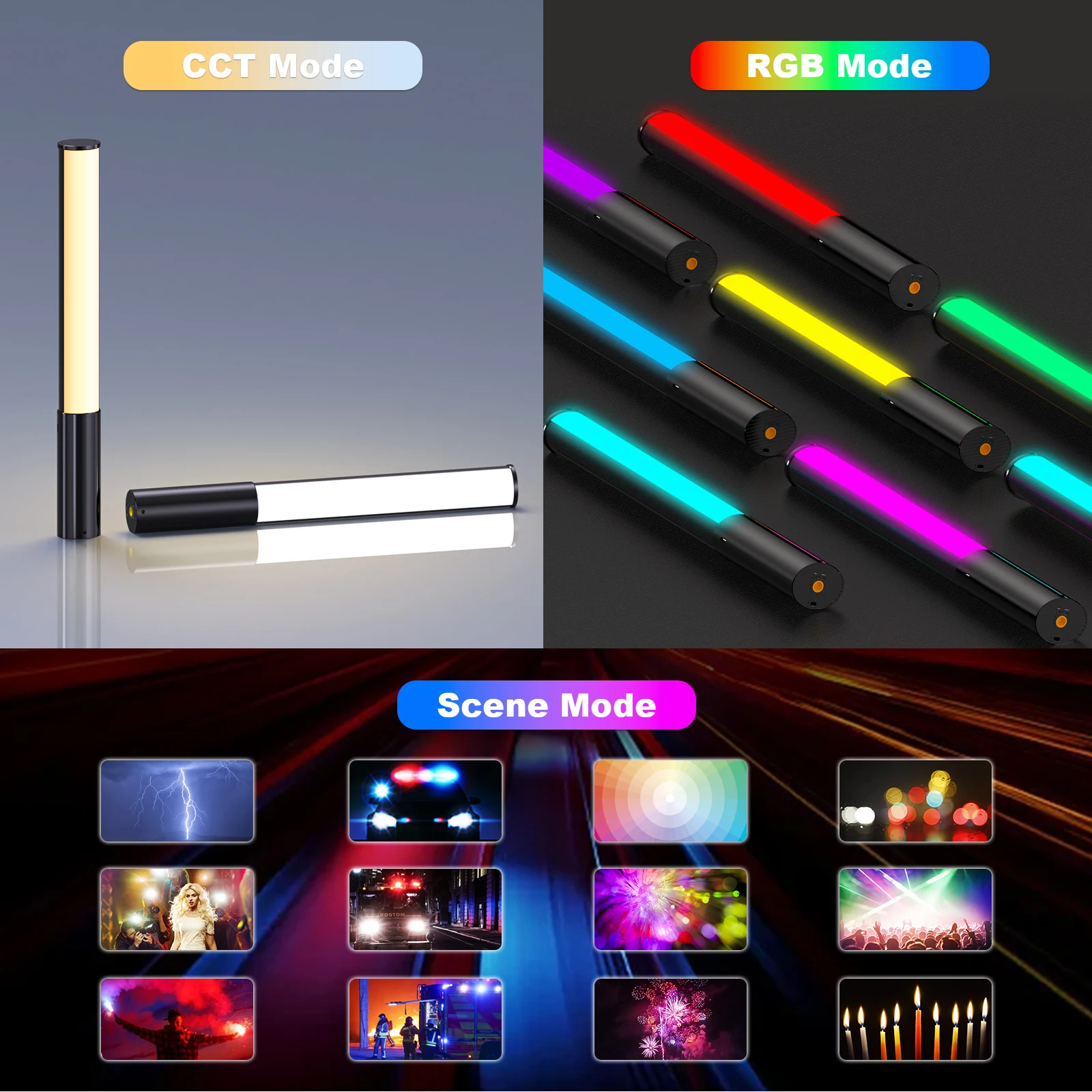 LUXCEO P400 Light Tube Handhel – обзор и цена Torjim Rgb Photography Video Lighting