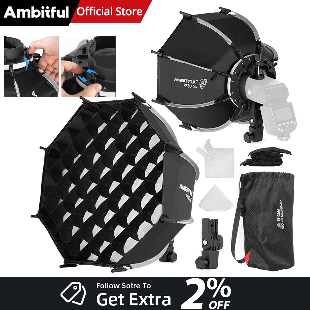 AMBITFUL PF30/PF40 30cm /40cm  – обзор и цена Godox Speedlite Flash
