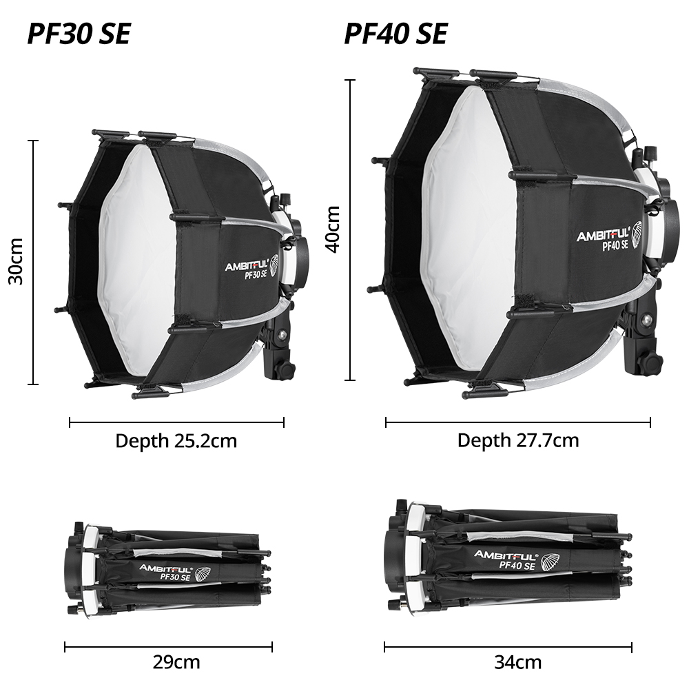 AMBITFUL PF30/PF40 30cm /40cm  – обзор и цена Godox Speedlite Flash