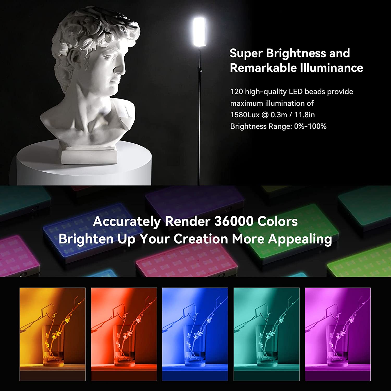 SmallRig RM120 RGB LED Video L – обзор и цена Torjim Rgb Photography Video Lighting