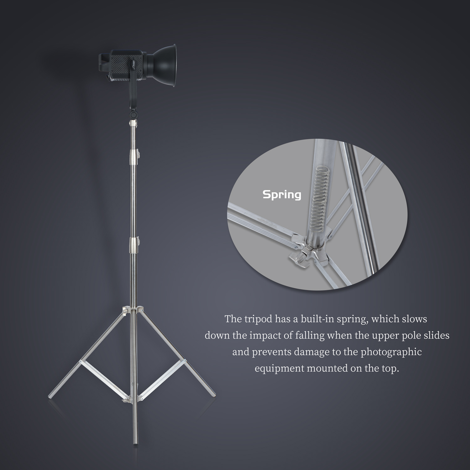 SH 2.8M Stainless Steel Light  – обзор и цена Photography Lighting System