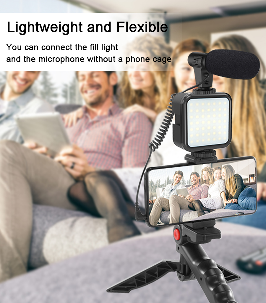 Smartphone Vlogging Kit Video  – обзор и цена Macro Photography Lighting Kit