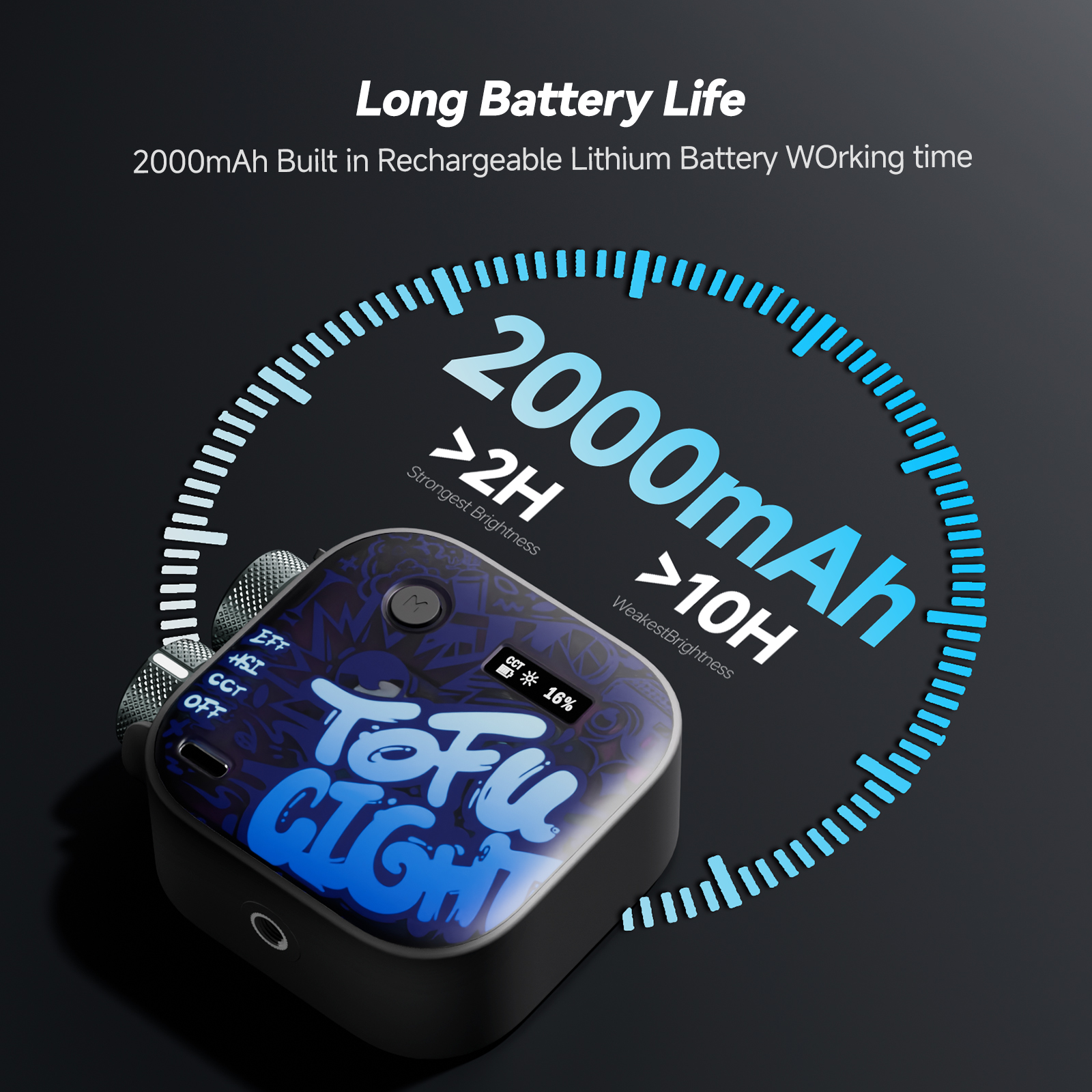 PHOTOOLEX 2000mAh  Full Color  – обзор и цена Torjim Rgb Photography Video Lighting