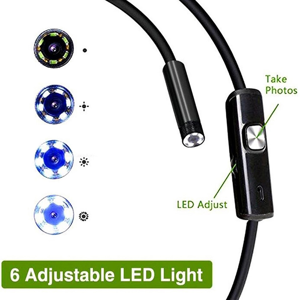 6 LED Light 7mm 1M  Endoscope  – обзор и цена Photography Lighting Products