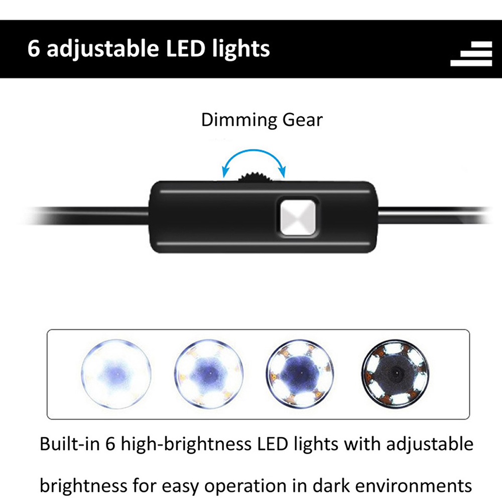 6 LED Light 7mm 1M  Endoscope  – обзор и цена Photography Lighting Products