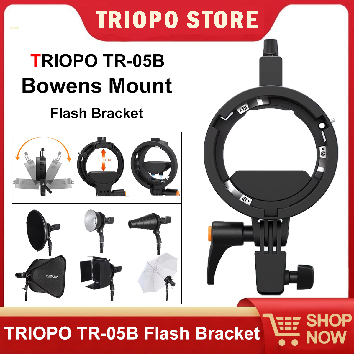 TRIOPO Universal Speedlite Bra – обзор и цена Godox Speedlite Flash