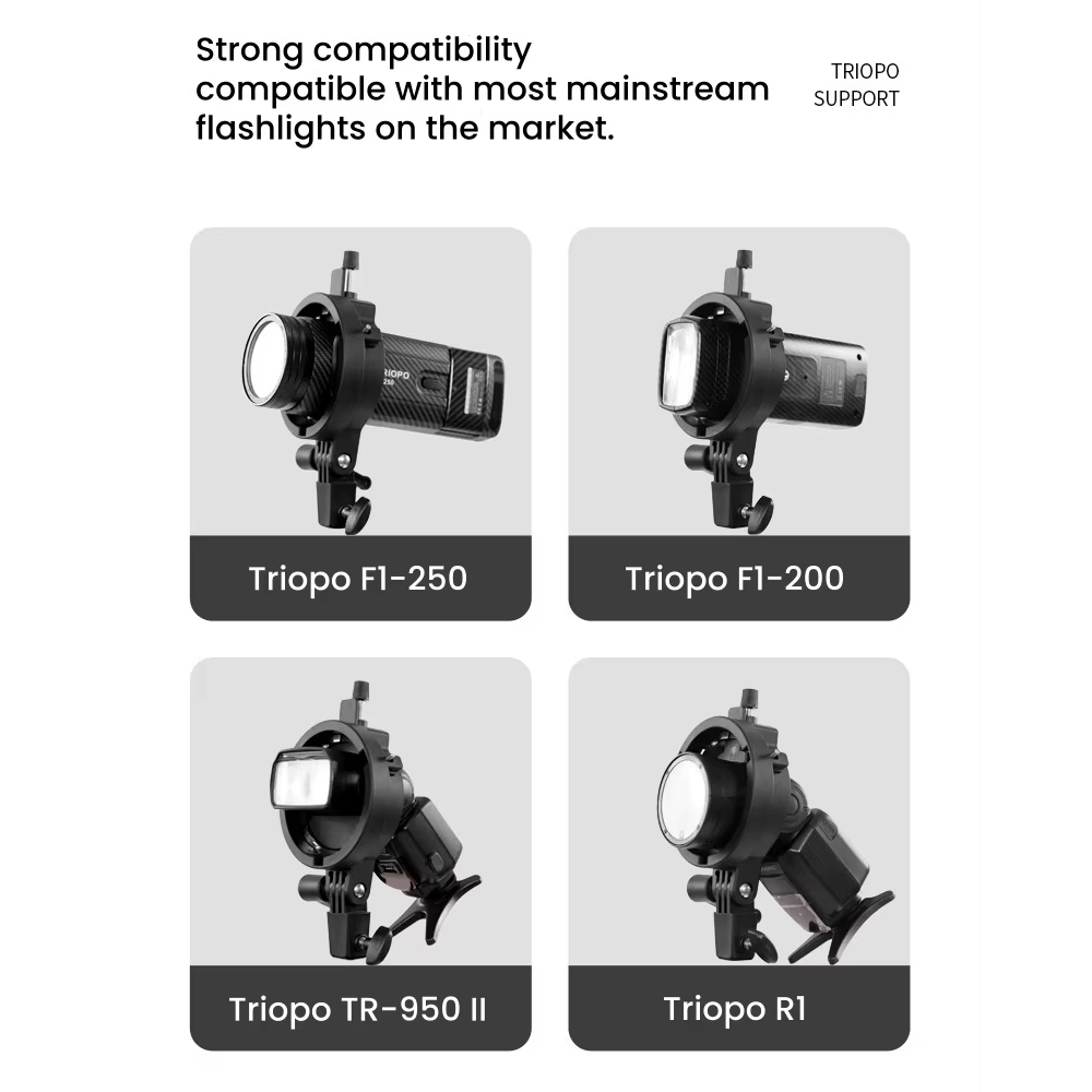 TRIOPO Universal Speedlite Bra – обзор и цена Godox Speedlite Flash