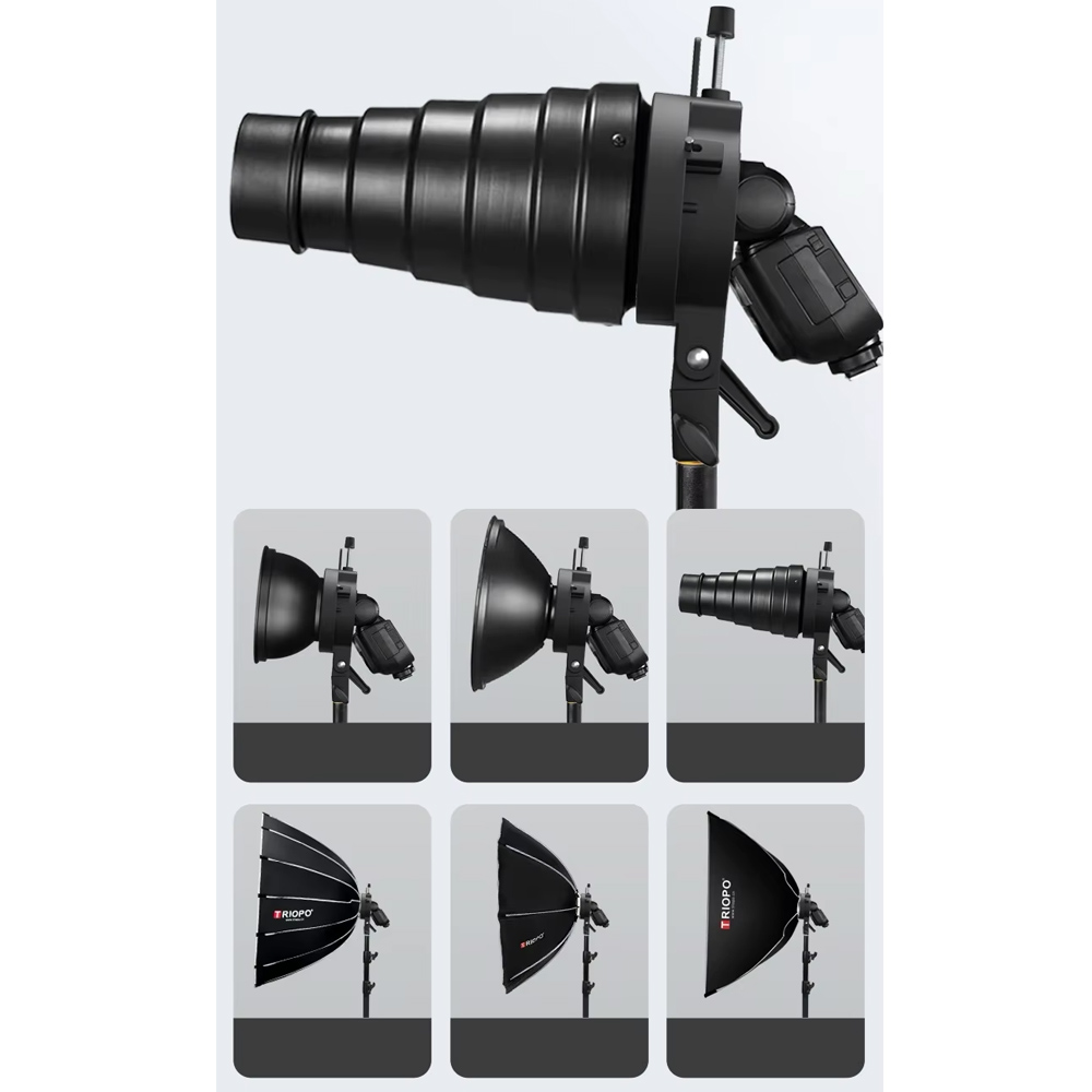 TRIOPO Universal Speedlite Bra – обзор и цена Godox Speedlite Flash