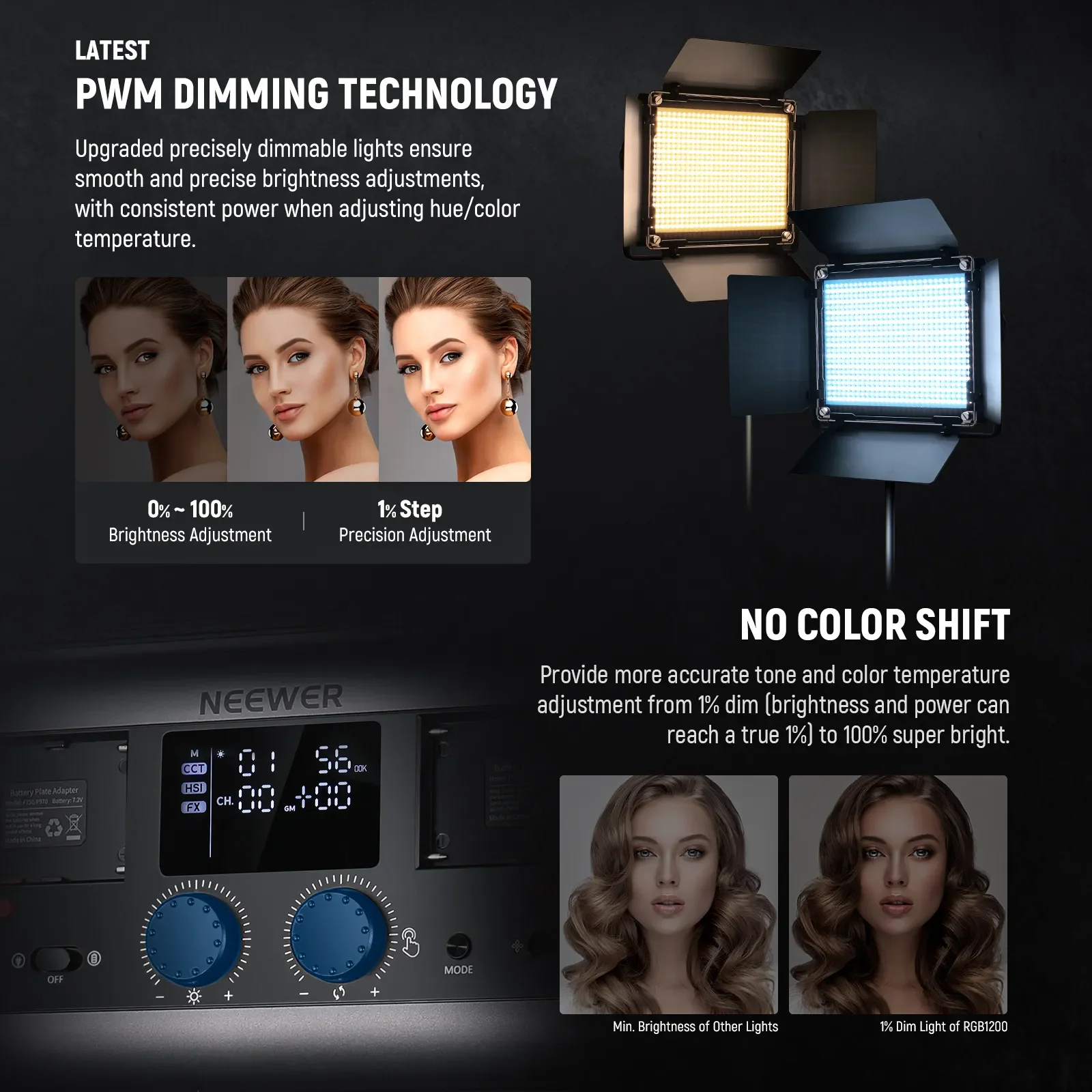 NEEWER 2 Pack RGB1200 LED Vide – обзор и цена Photography Lighting Kit Neewer