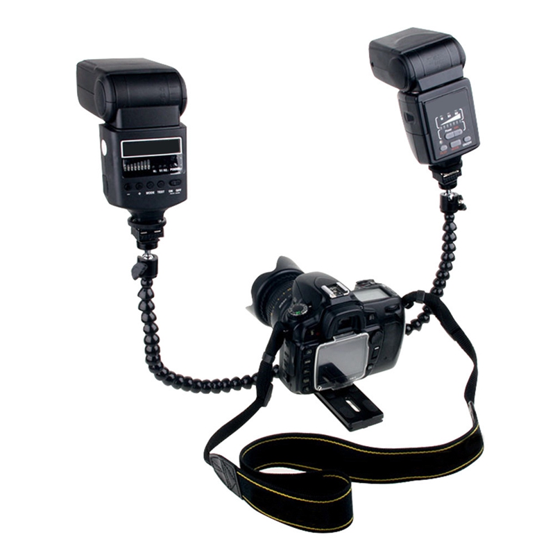 Flexible Dual Arm Hot Shoe Fla – обзор и цена Macro Photography Lighting Kit