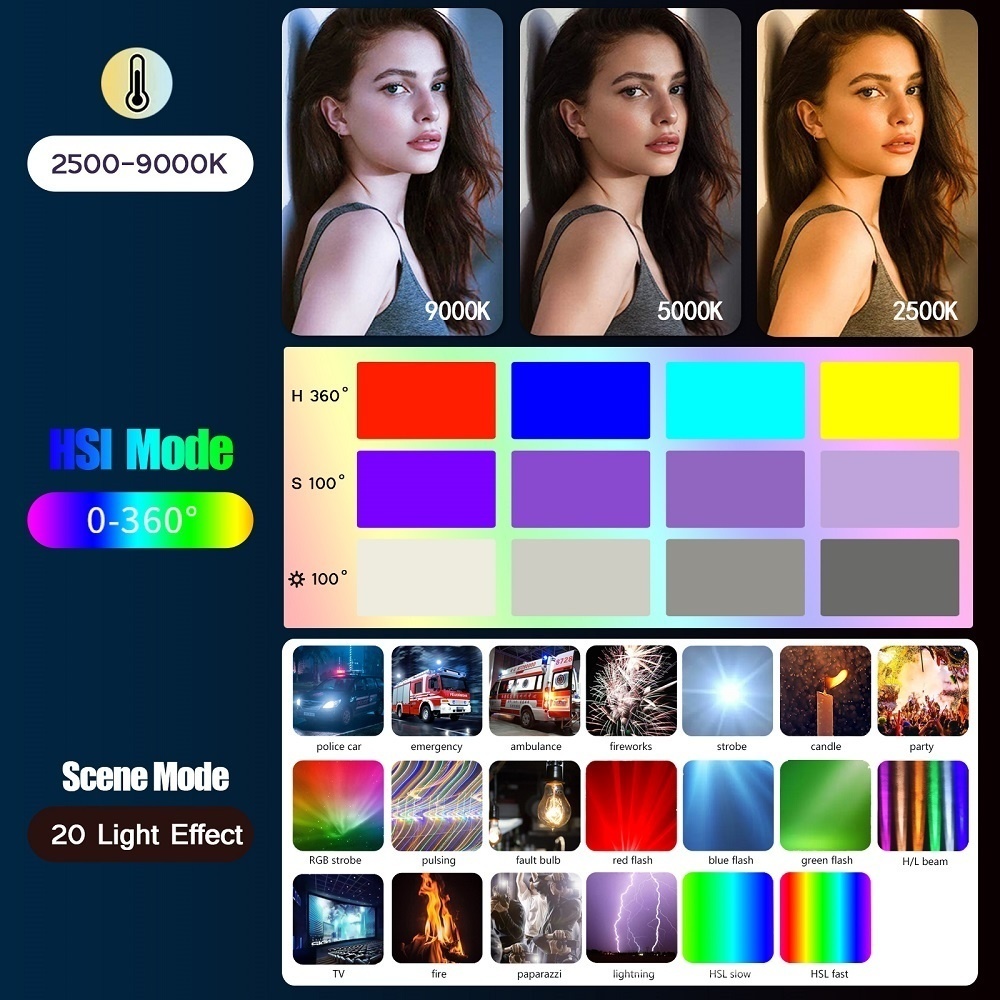 50CM RGB Stick Light Wand Ligh – обзор и цена Torjim Rgb Photography Video Lighting
