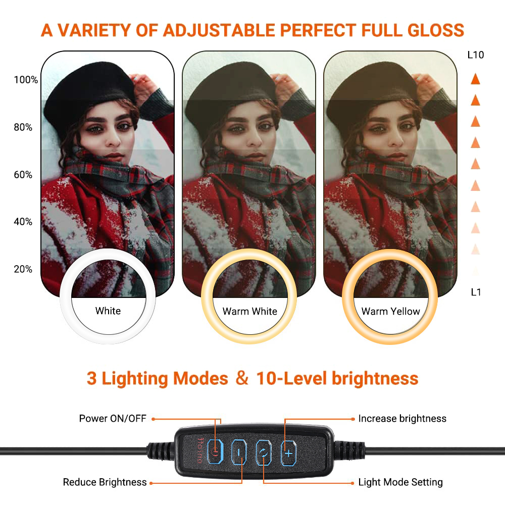 26cm 10 inch Led Ring Selfie L – обзор и цена Photography Lighting Tent