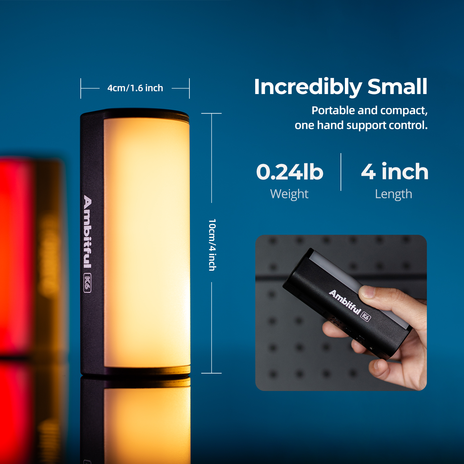 Ambitful K6 Mini RGB Photograp – обзор и цена Torjim Rgb Photography Video Lighting