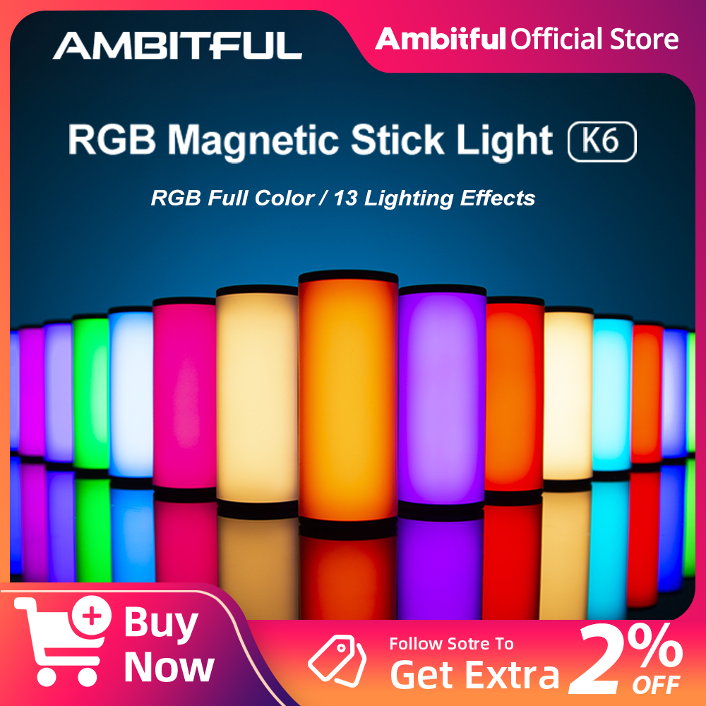 Ambitful K6 Mini RGB Photograp – обзор и цена Torjim Rgb Photography Video Lighting