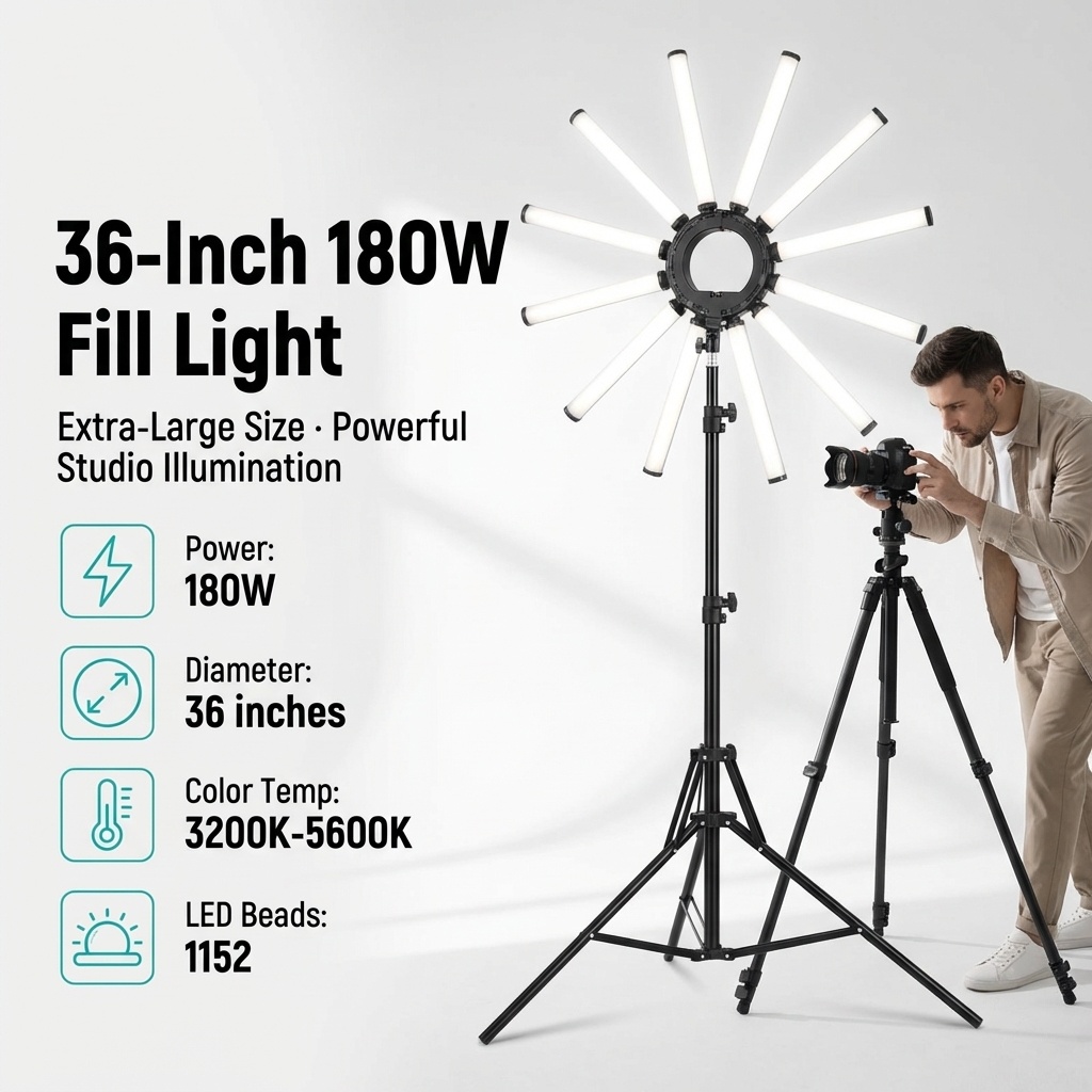 12 Arms Multi Tube Photography – обзор и цена Photography Lighting Led