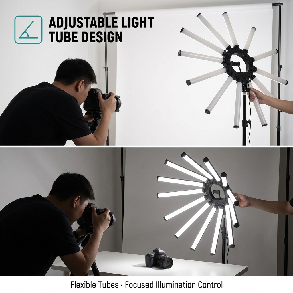 12 Arms Multi Tube Photography – обзор и цена Photography Lighting Led