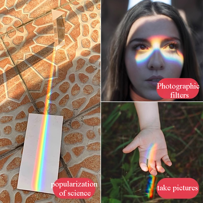 1PC Rainbow Triangular Prism K – обзор и цена Photography Lighting Triangle