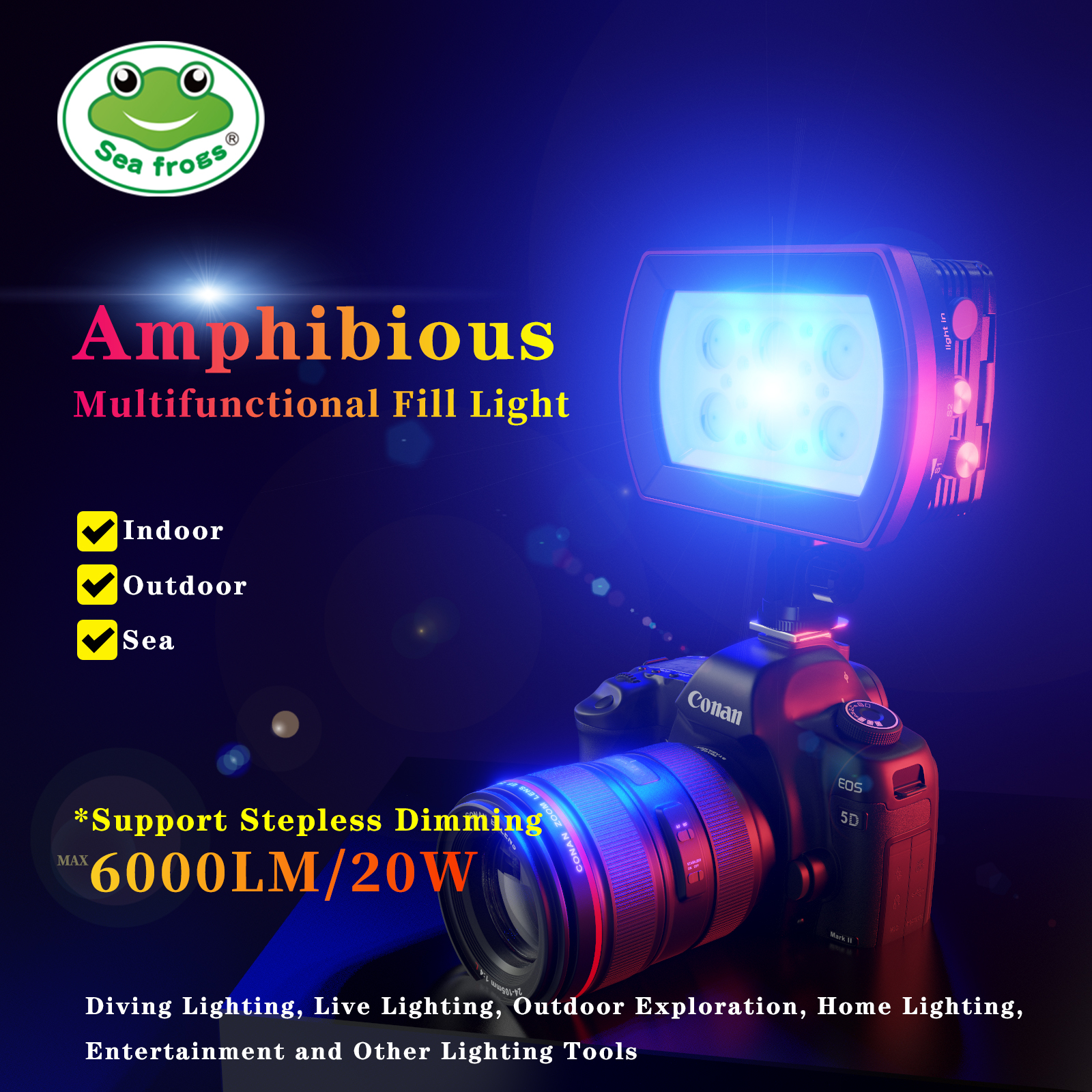 Seafrogs 6000Lm 40M Waterproof – обзор и цена Photography Lighting Brands