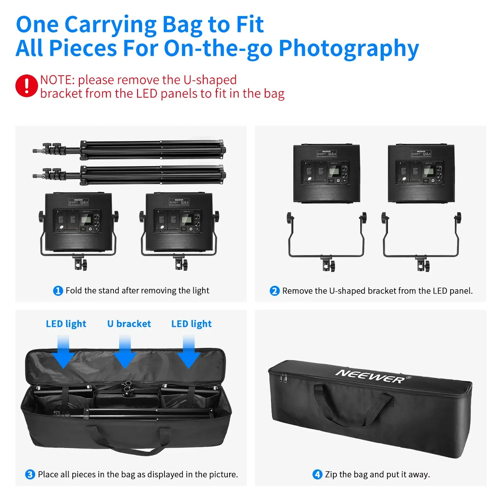Neewer 2 Packs Advanced 2.4G 6 – обзор и цена Photography Lighting Kit Neewer