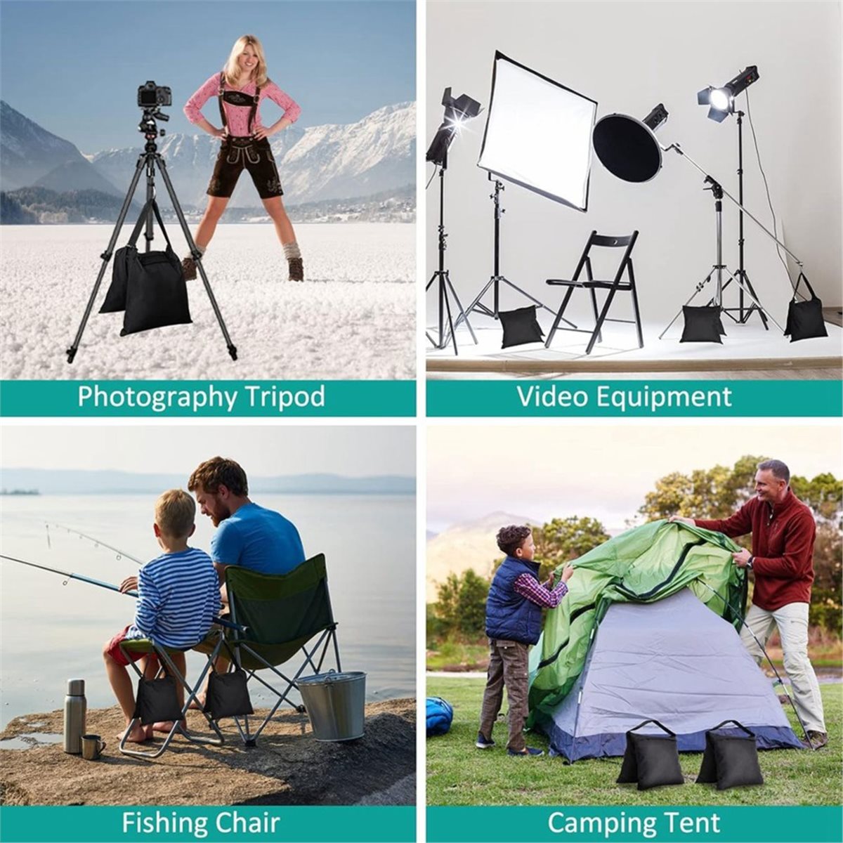 8 Packs Sandbags Weight Bags f – обзор и цена Photography Lighting Weight Bags