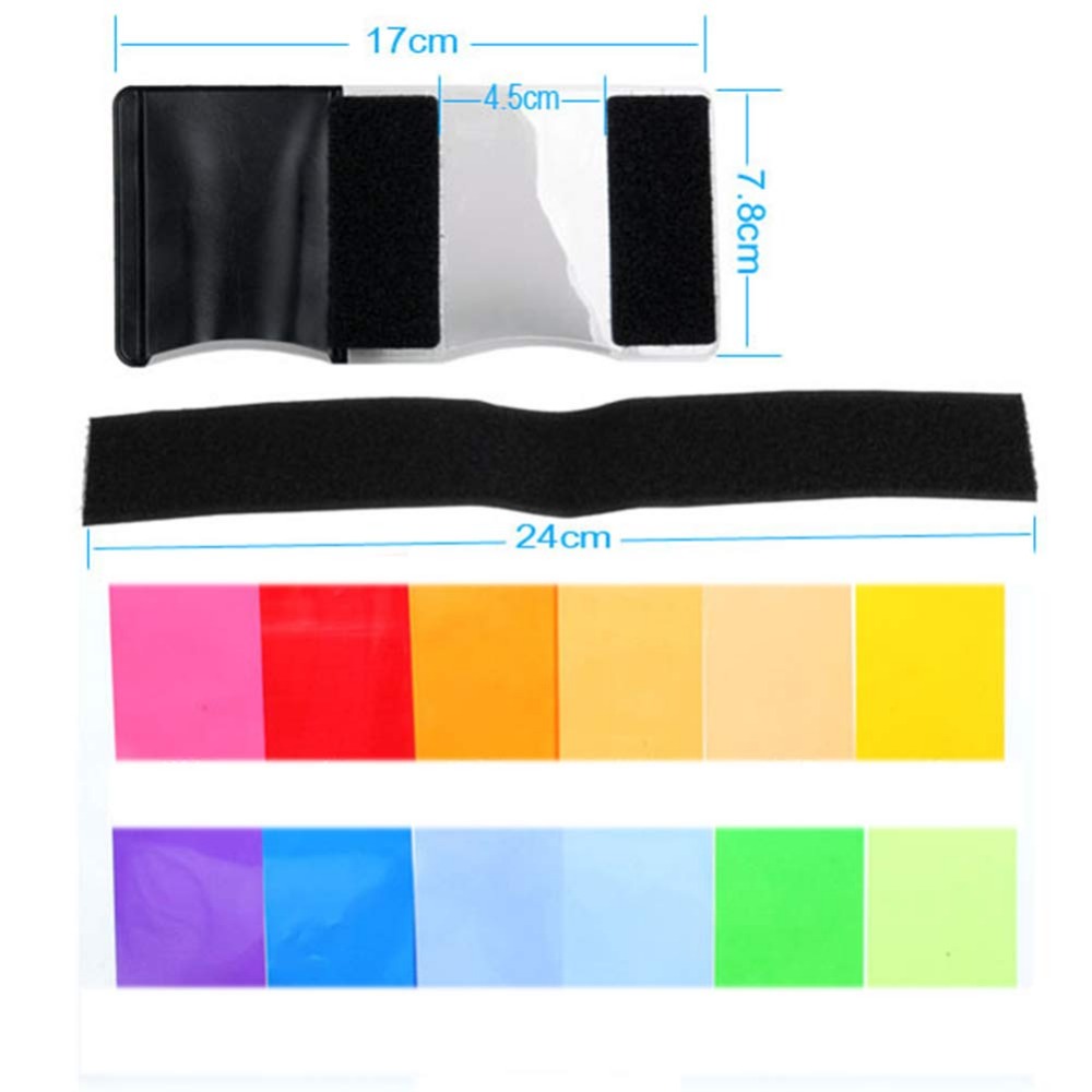 12 Colors Camera Flash Gels Li – обзор и цена Macro Photography Lighting Kit