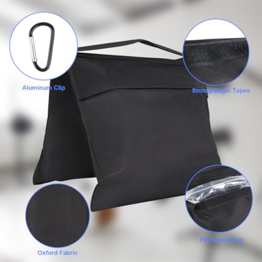 Rindion 2 Pack Sand Bags, Blac – обзор и цена Photography Lighting Weight Bags