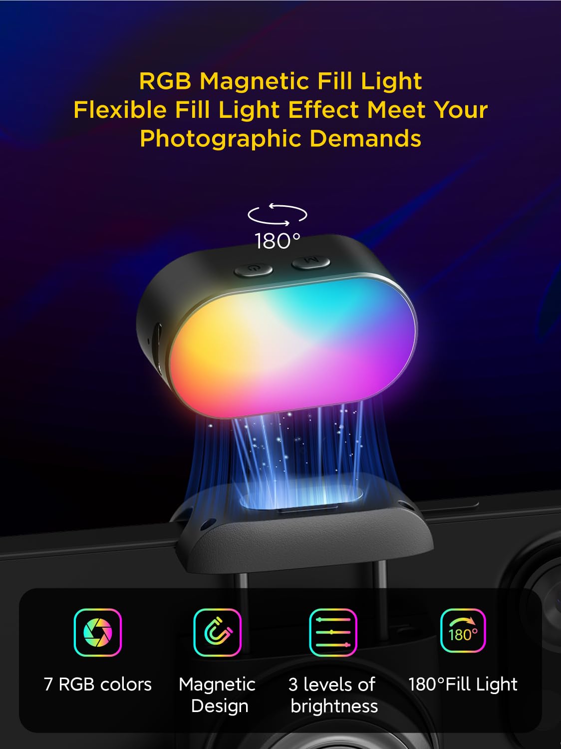 AOCHUAN RGB Magnetic Fill Ligh – обзор и цена Torjim Rgb Photography Video Lighting
