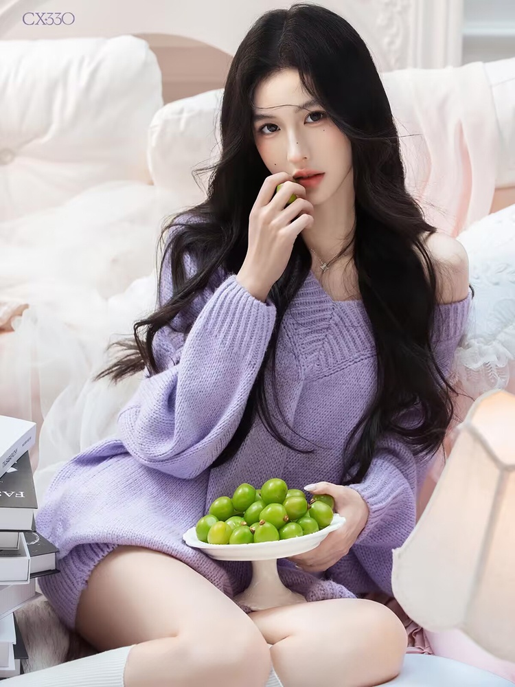 Autumn Winter Purple Sweater O – обзор и цена Photography Lighting System